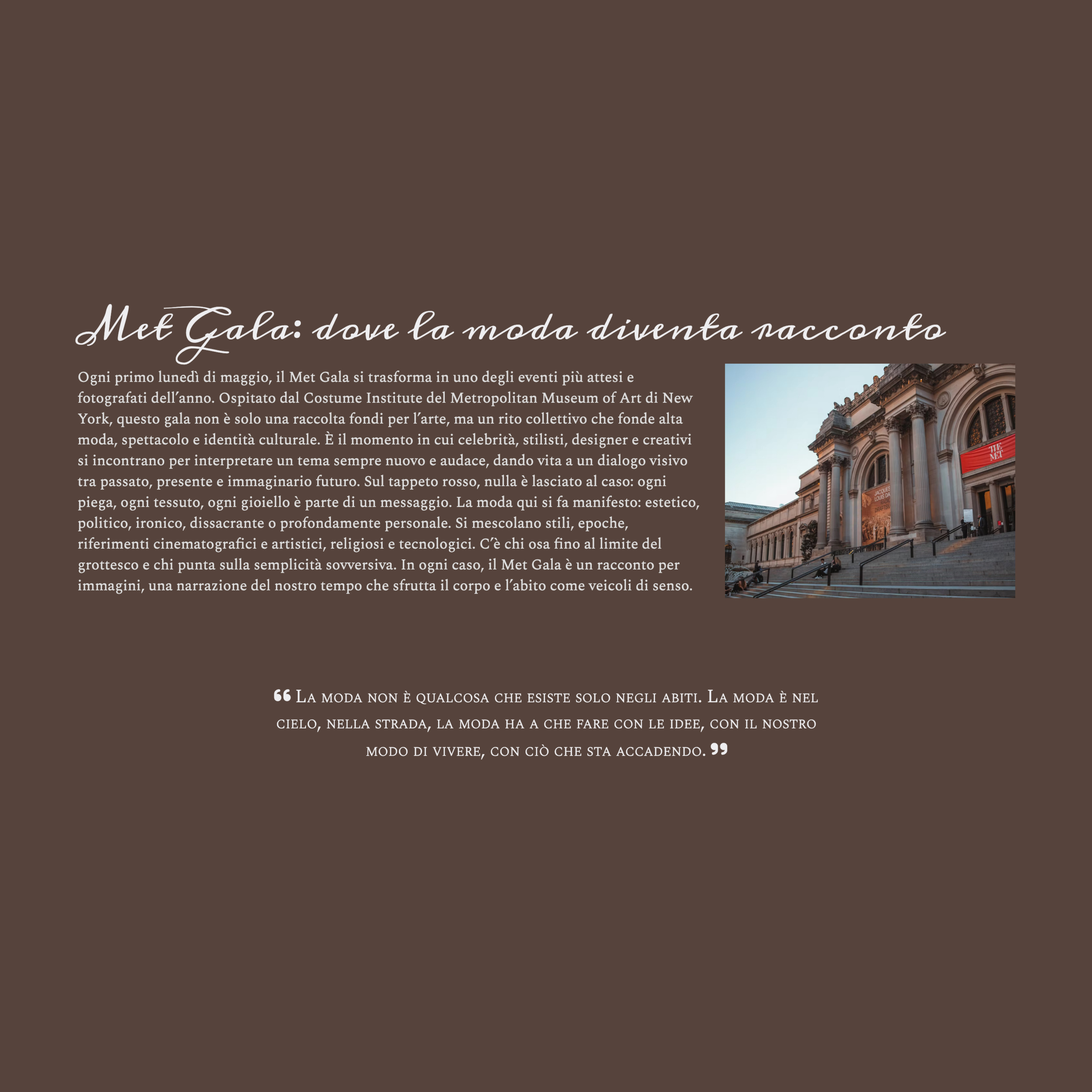 Esempio stile editoriale